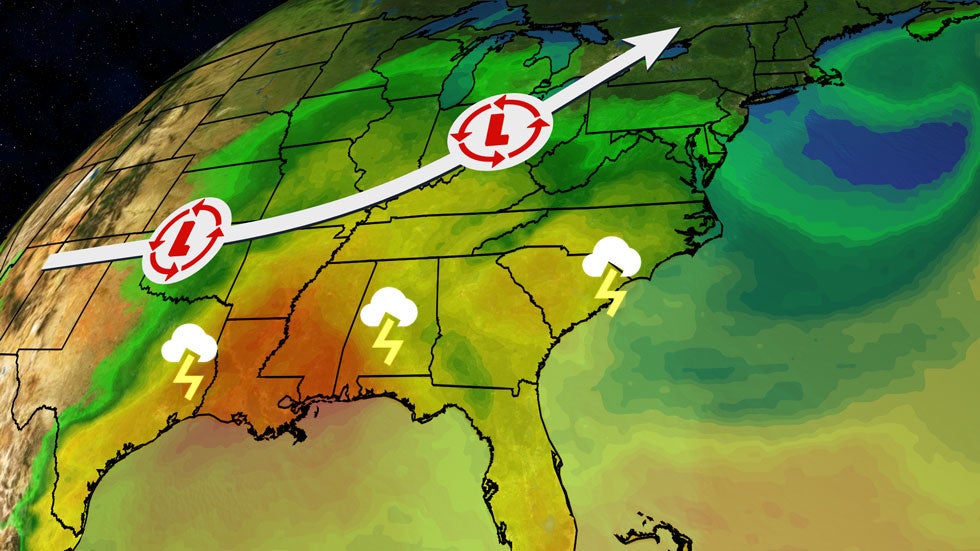 "South Braces for Severe Weather and Flooding Threat"