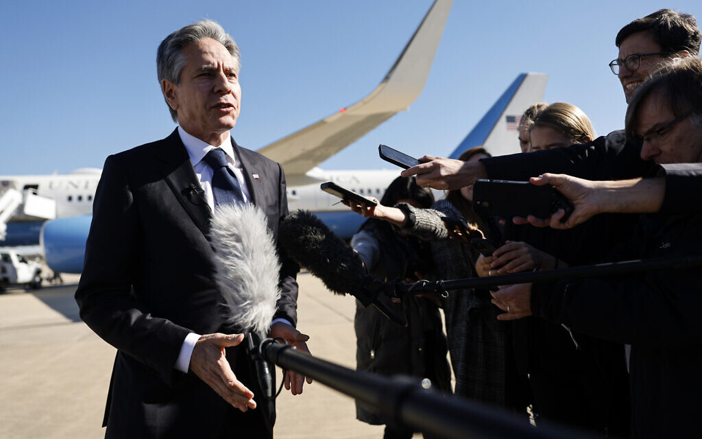 Blinken's Uphill Battle: Seeking Gaza War Pauses at Israel Meetings and Arab Summit
