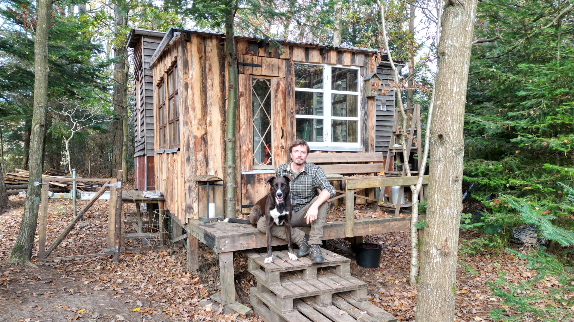 Featured image for Man Builds $13K Tiny Home in Danish Woods After Quitting Job