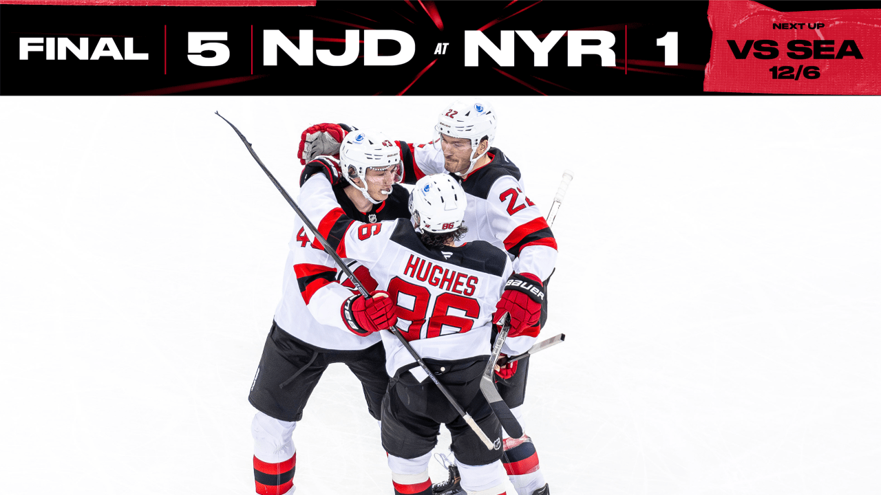 Featured image for Devils Triumph Over Rangers with Commanding 5-1 Victory