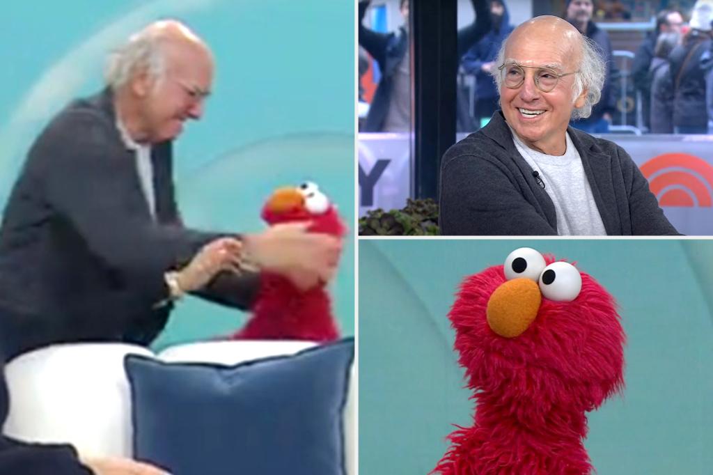 Featured image for Larry David Stands by Assault on Elmo: "I'd Do It Again!"