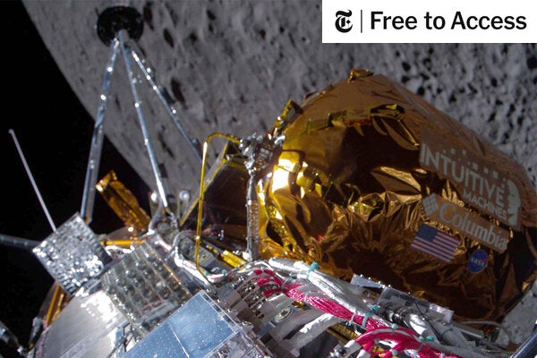 "Odysseus and Nova-C: Historic U.S. Moon Landings in Live Updates"
