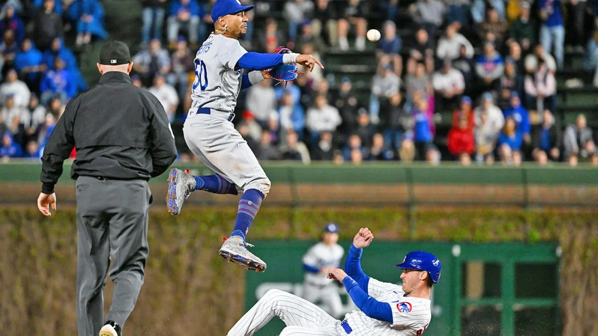 Mookie Betts shines in MLB debut at shortstop for Dodgers.