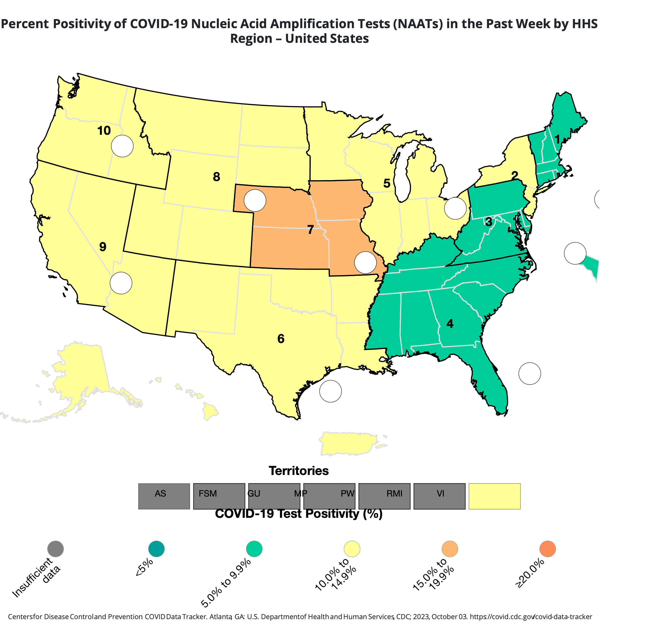 Featured image for "COVID Map Reveals Top Four States with Alarming Positive Case Rates"