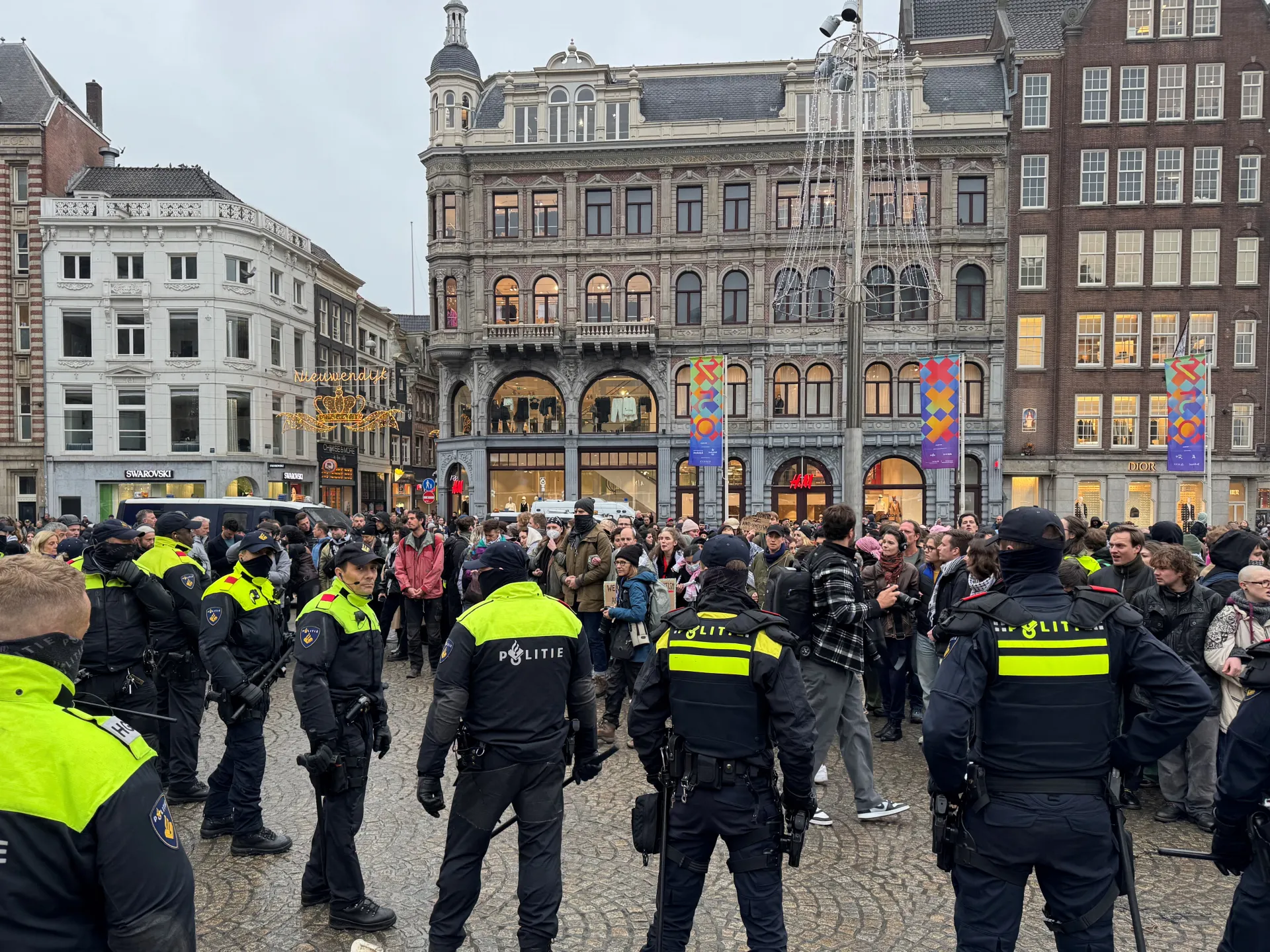 Amsterdam Tensions Rise Amid Protests and Soccer Fan Attacks