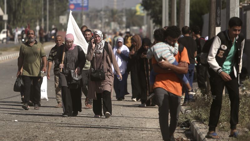 Featured image for Mass Exodus: Gazans Fleeing Conflict Seek Safety in Southern Gaza