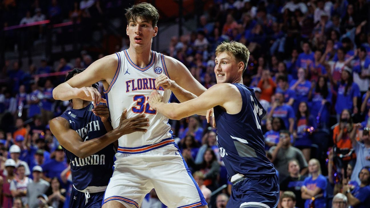 Featured image for Florida Gators' Olivier Rioux, the Tallest College Player Ever at 7'9"