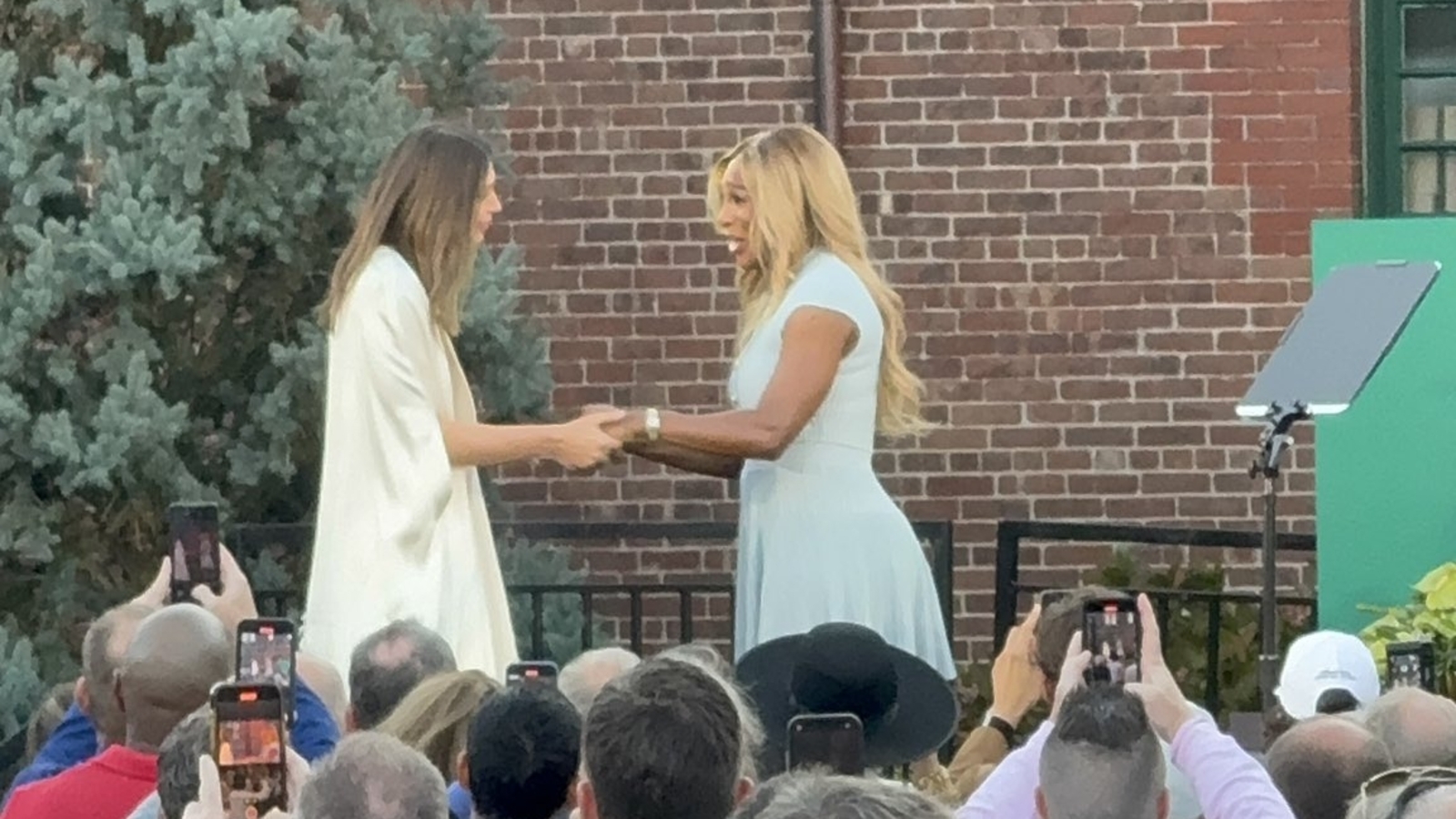 Featured image for Serena Williams and Maria Sharapova Shine at Tennis Hall of Fame Induction