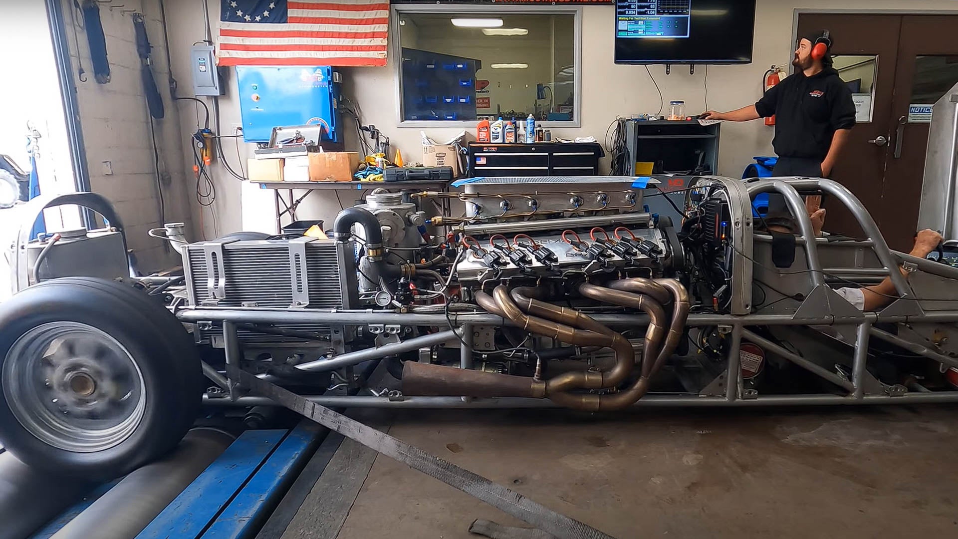 Featured image for Homemade V12 Land Speed Car Tested on Dyno.