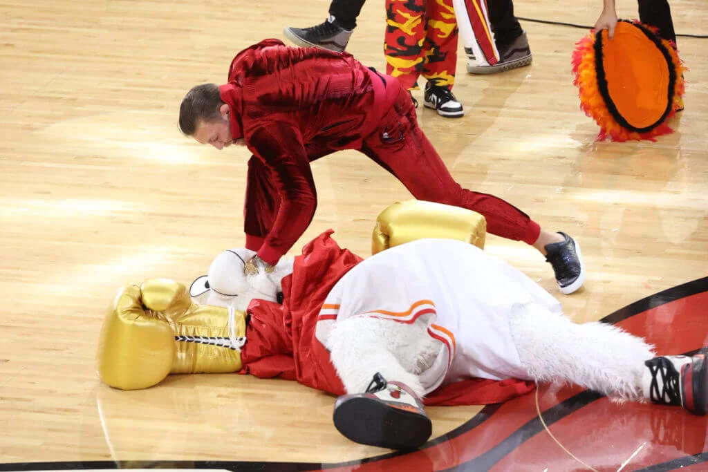 Conor McGregor Hospitalizes Heat Mascot at NBA Finals Game 4