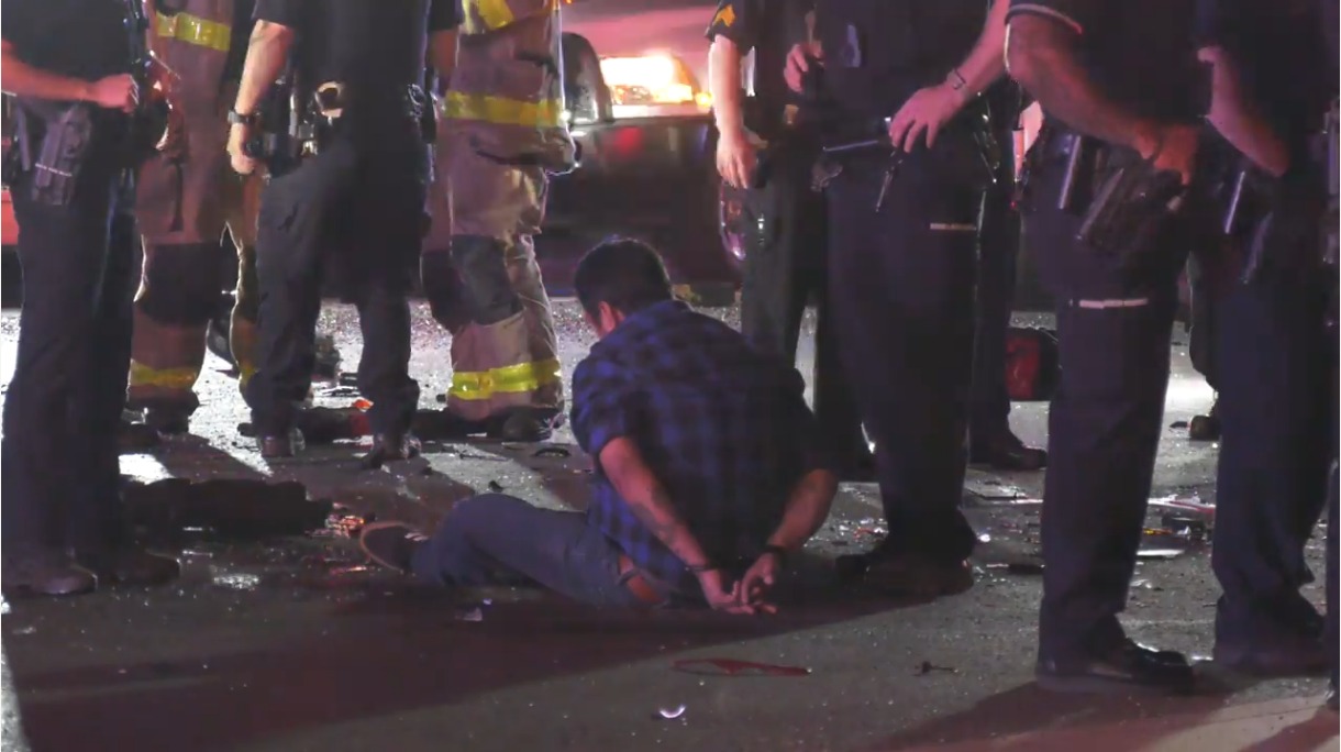 Intoxicated driver collides with San Antonio police vehicle, causing multiple injuries.