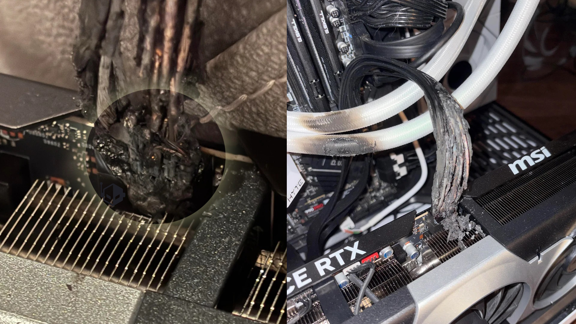 Featured image for RTX 5090 16-Pin Power Connector Burns Out Despite Using Original Cable
