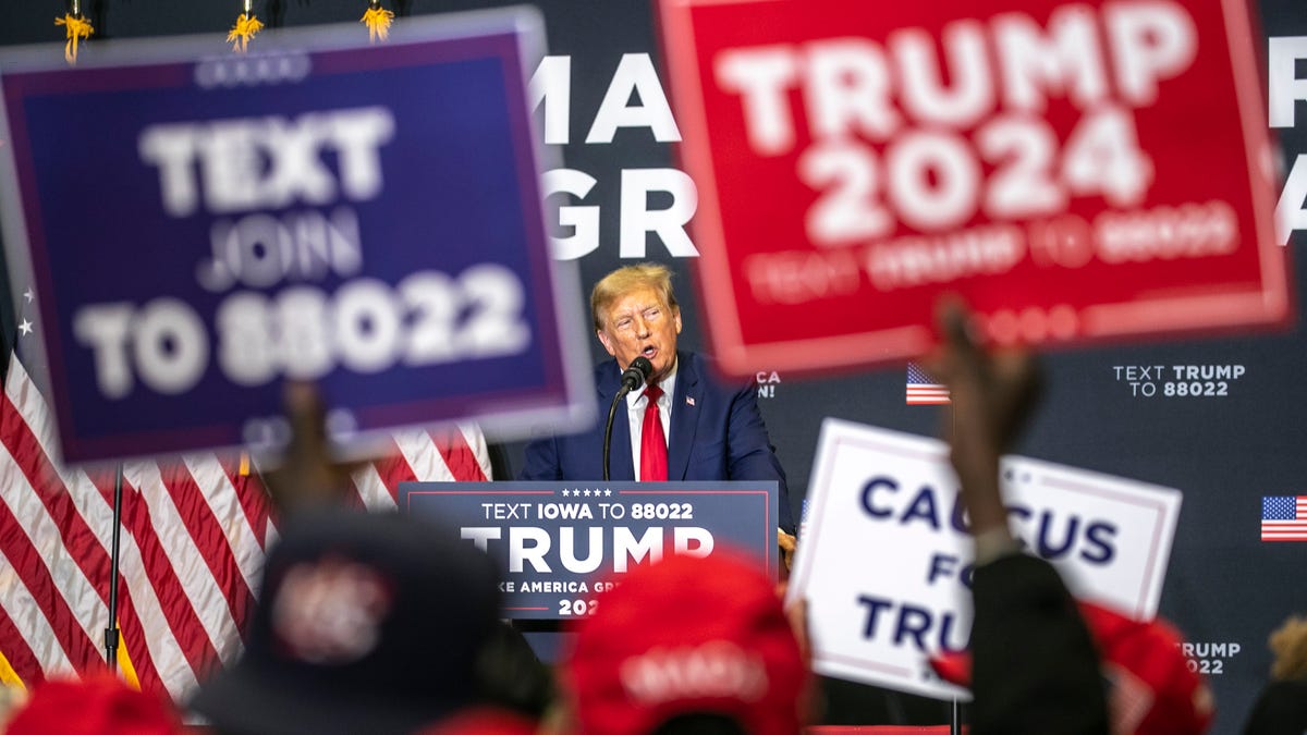 "Trump's Iowa Rally: Attacking Biden and Defending Democracy"