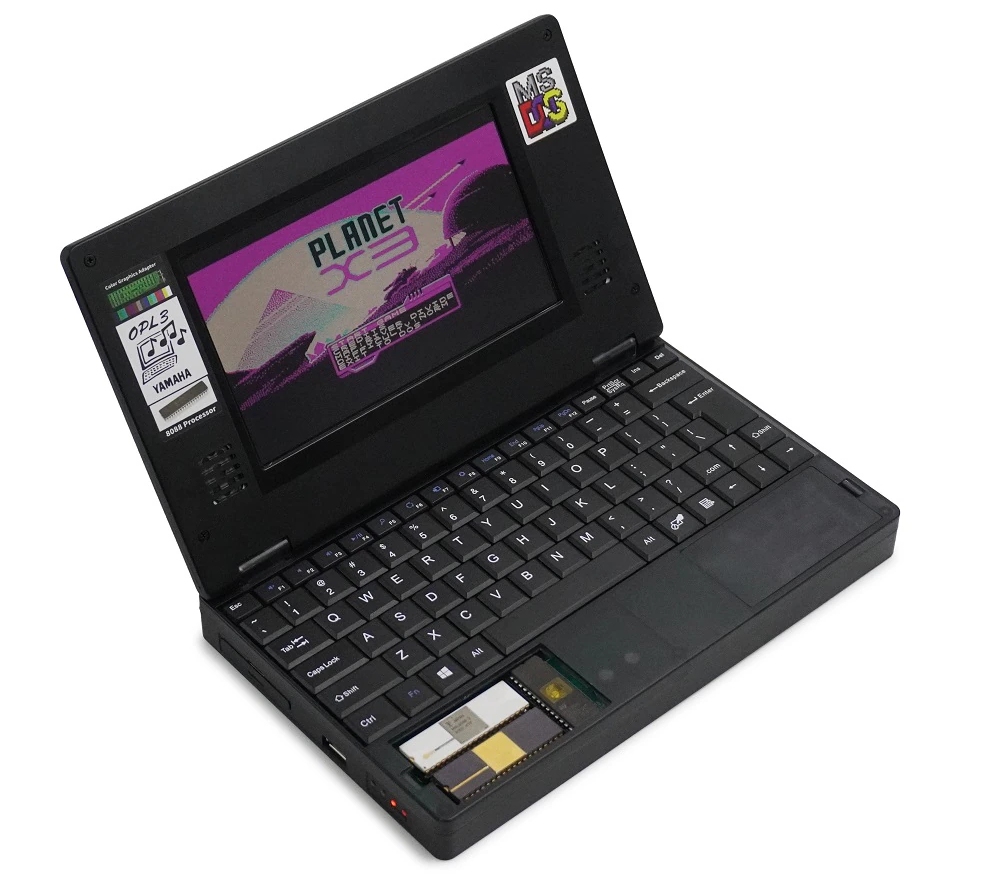 Featured image for Retro mini-laptop with Intel 8088 chip and 640KB memory for $200.