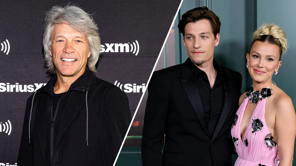 Jon Bon Jovi weighs in on son's young engagement to Millie Bobby Brown.