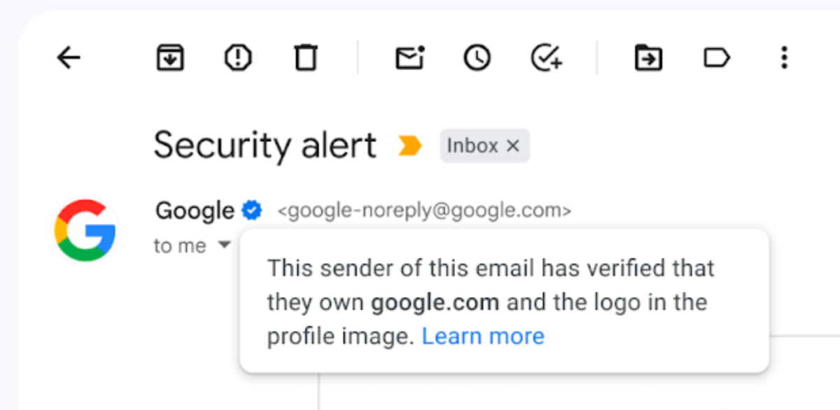 Featured image for Gmail introduces blue checkmarks for verified senders