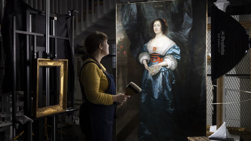 Featured image for "Restored: 17th-century portrait of noblewoman reveals original beauty after removal of cosmetic touch-ups and filters"
