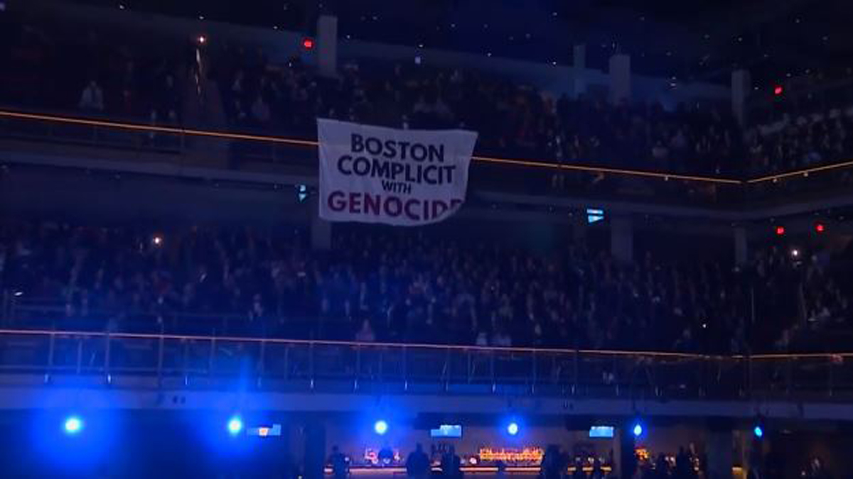 Featured image for "Pro-Palestinian Protests Disrupt Boston Mayor's State of the City Address"
