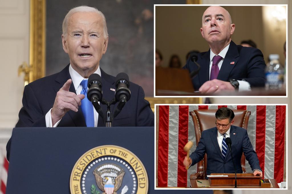 "House Impeaches DHS Secretary Mayorkas, Biden Warns of Historical Judgment"