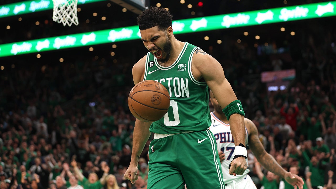 Jayson Tatum's 51 points lead Celtics to Eastern Conference Finals in Game 7 blowout.