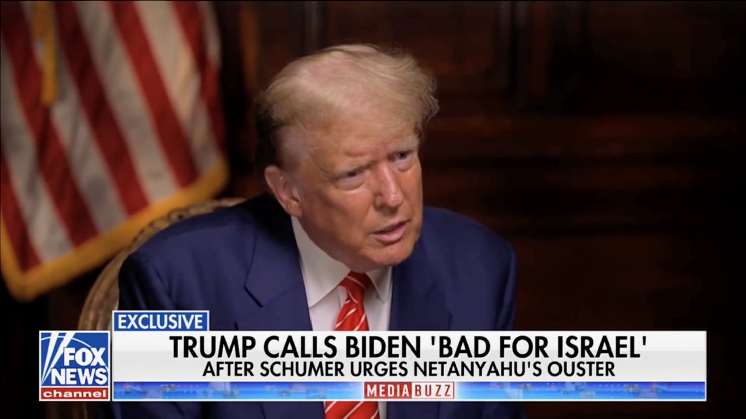 "Trump Urges Quick End to Gaza War, Accuses Biden of Being Bad for Israel"