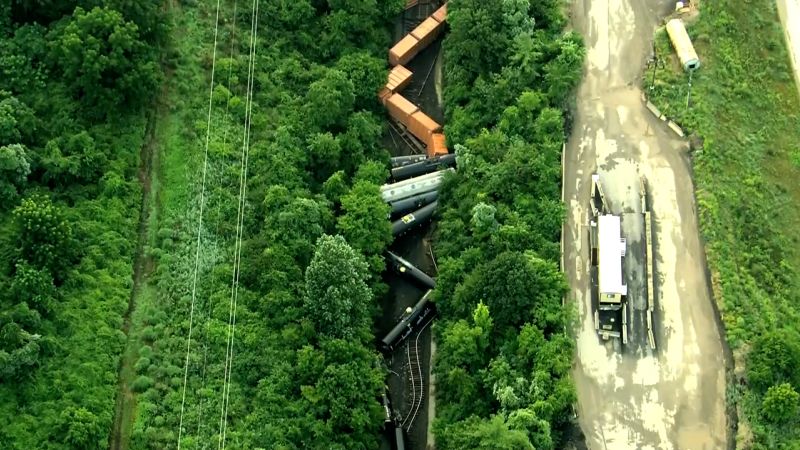 Train Derailment Prompts Evacuations in Montgomery County, PA