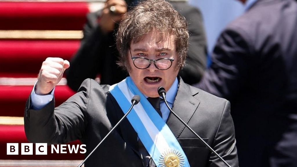 "Argentina's President Milei Vows Economic Shock Treatment in Inaugural Speech"