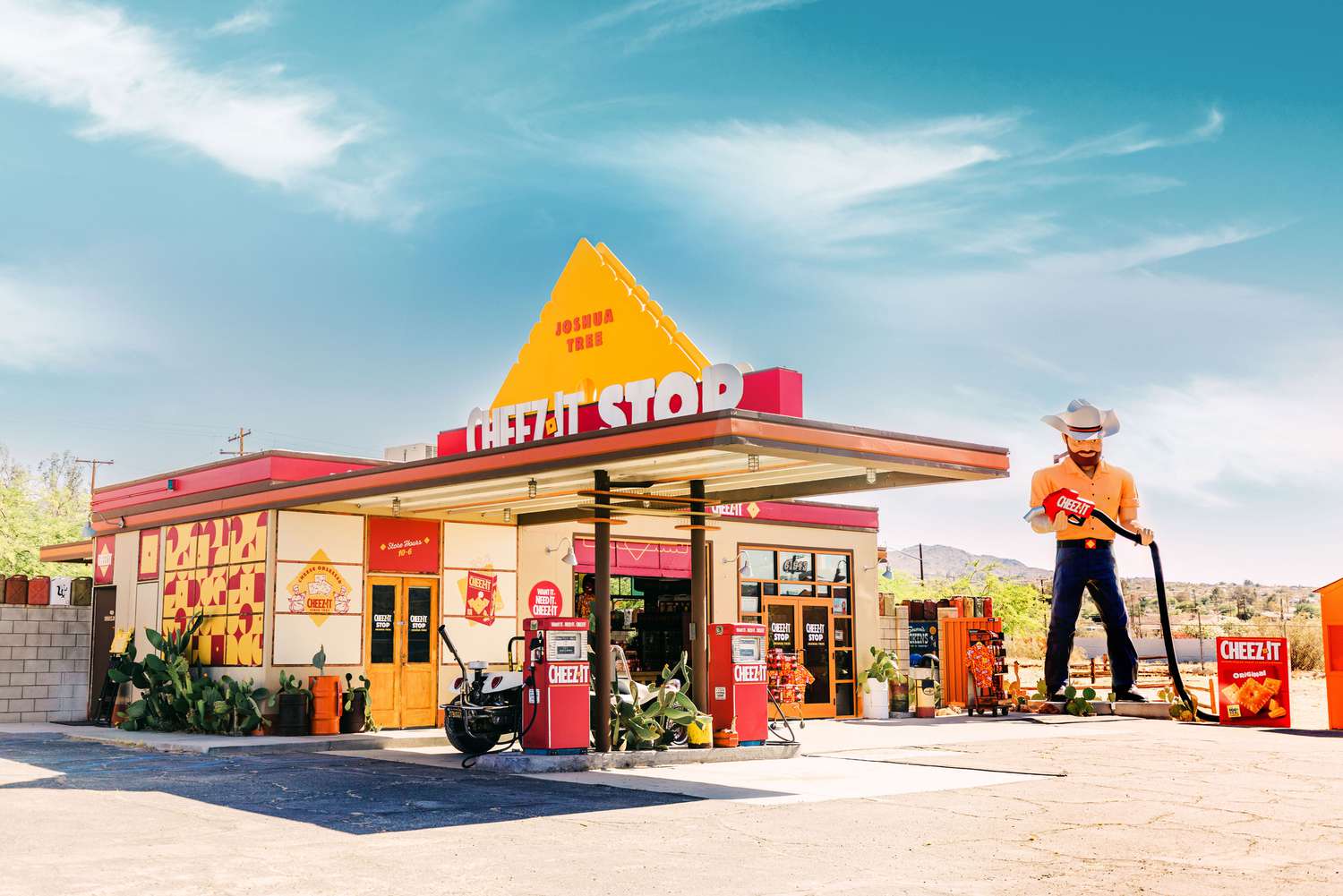 Featured image for California Desert Gets Cheez-It Gas Station