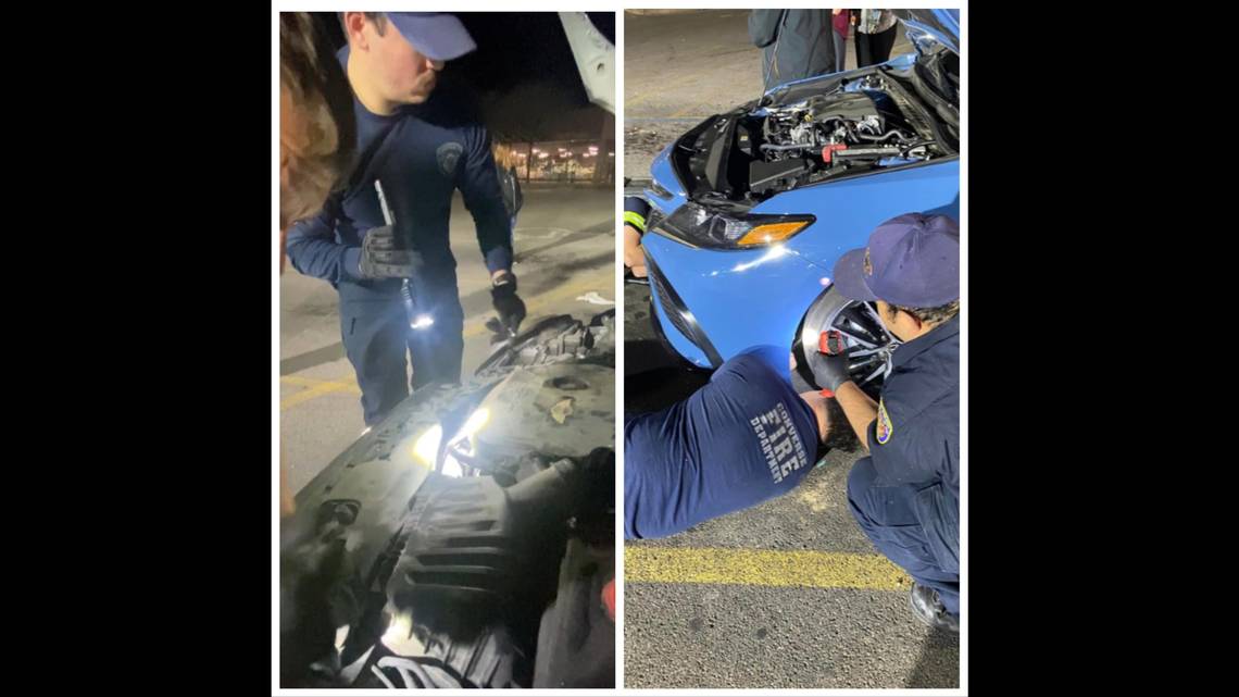 Featured image for "Texas Photos Capture Outrage of Tiny 'Stowaway' Rescued from Inside Car"