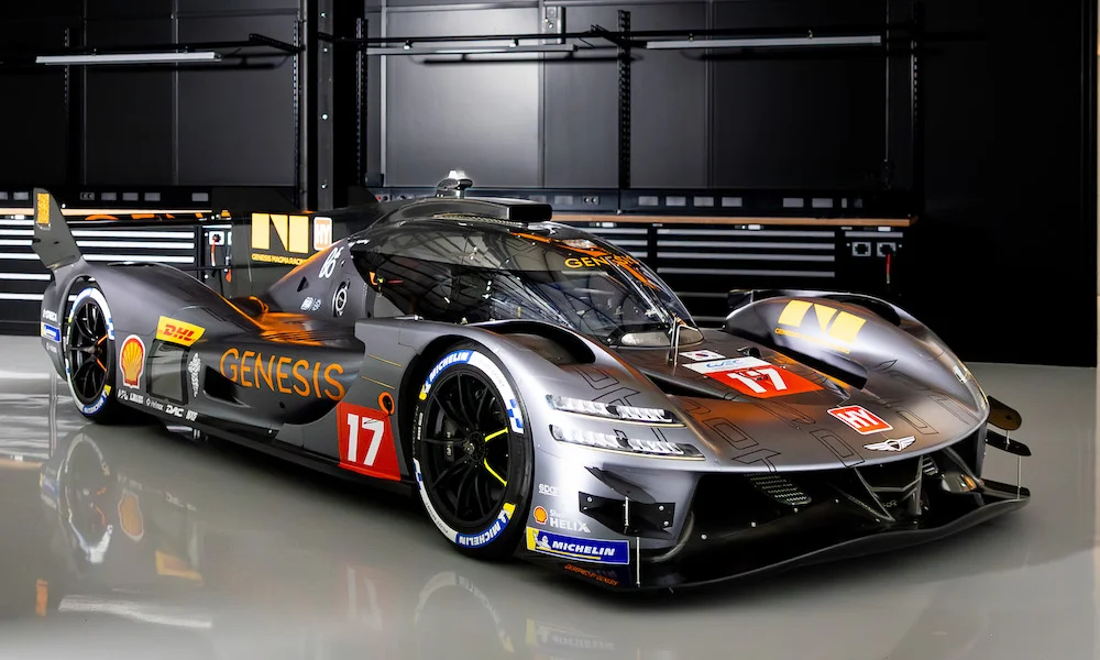 Genesis Unveils Gray-Orange Livery for WEC Hypercar Debut
