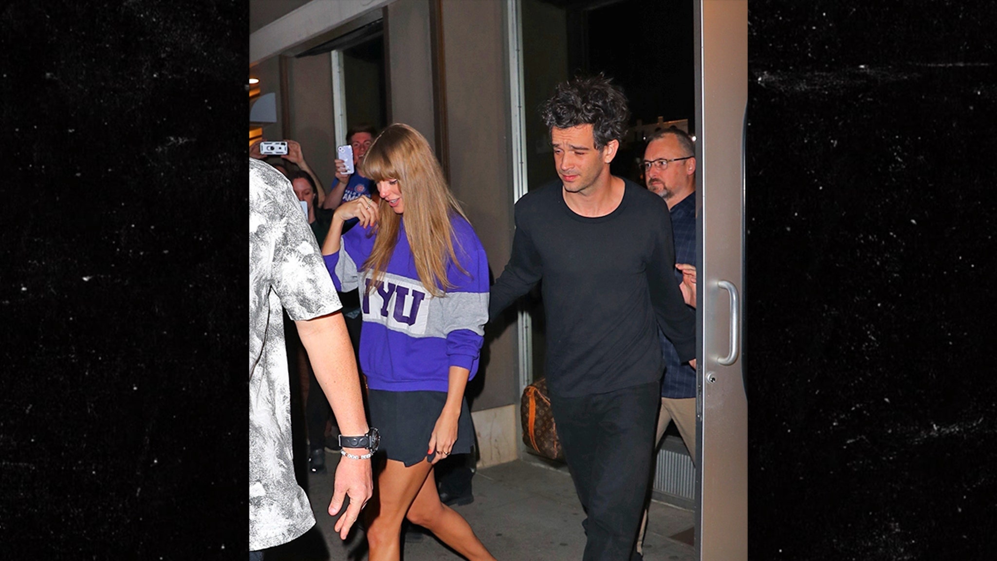 Taylor Swift and Matty Healy Spotted Leaving Recording Studio Together
