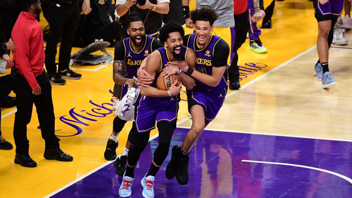 "D'Angelo Russell's Buzzer-Beater and Dinwiddie's Clutch Block Secure Lakers' Victory Over Bucks"