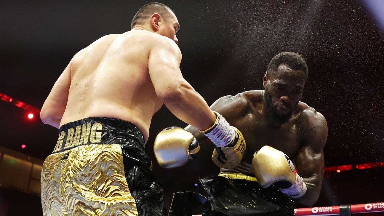 Featured image for Zhilei Zhang Knocks Out Deontay Wilder in 5th Round TKO