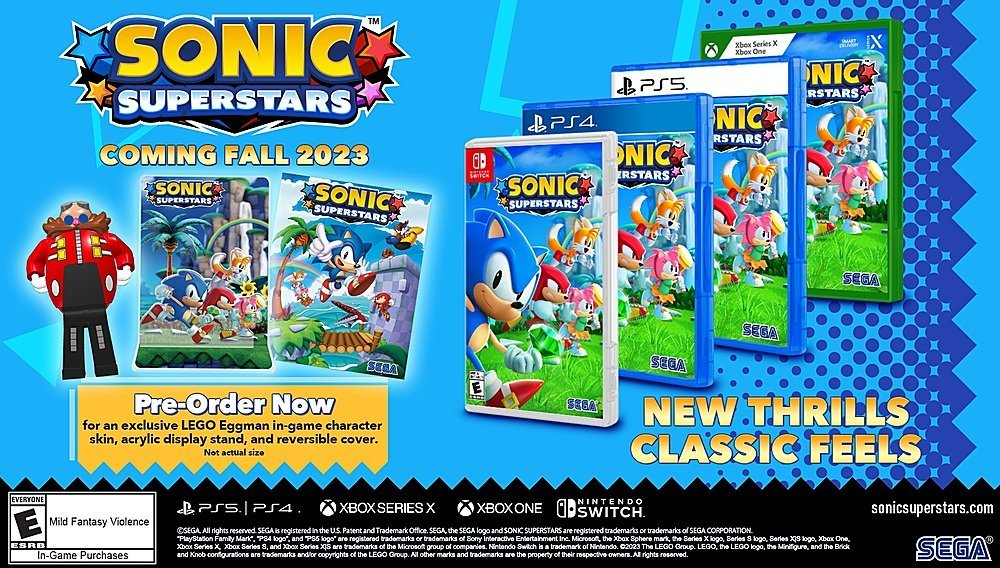 "LEGO Eggman Skin added as pre-order bonus for Sonic Superstars"