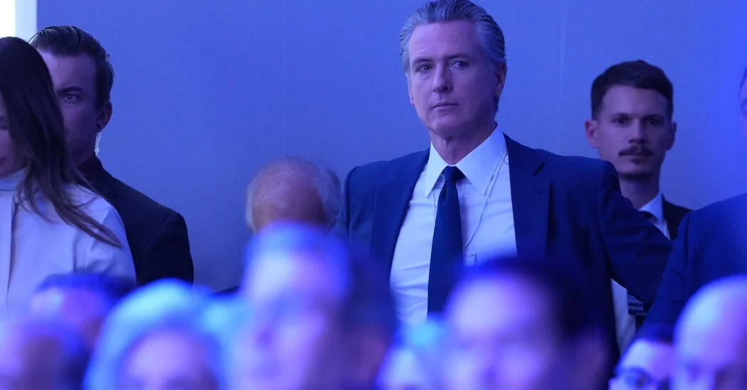 Newsom Blames Trump for Davos Fireside-Chat Cancellation