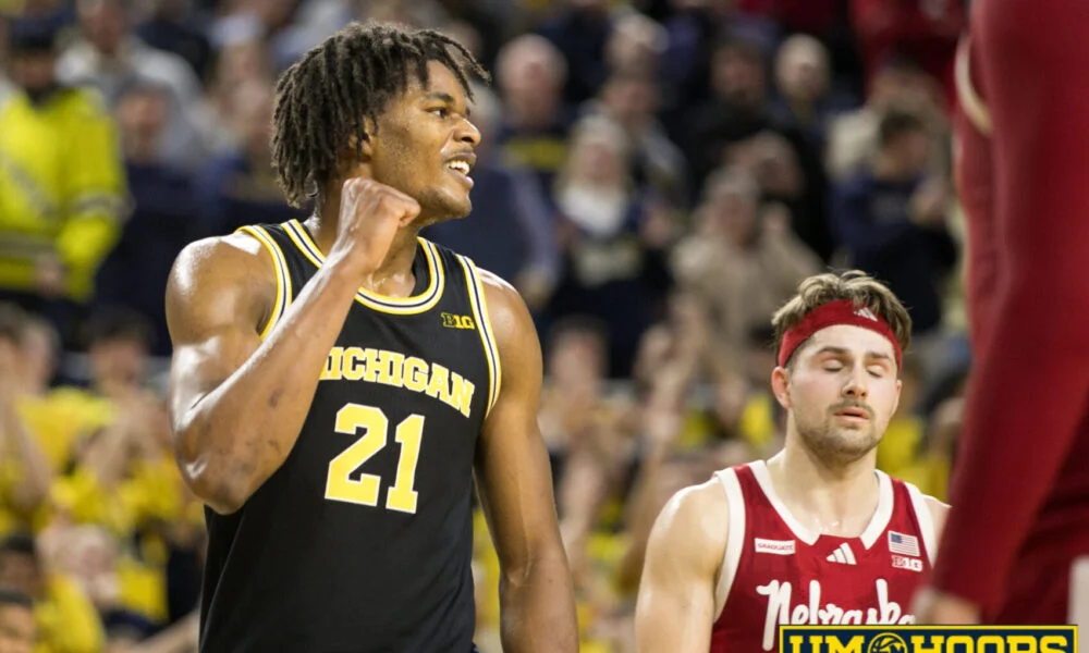Michigan edges No. 5 Nebraska with late 6-0 run to stay in Big Ten hunt