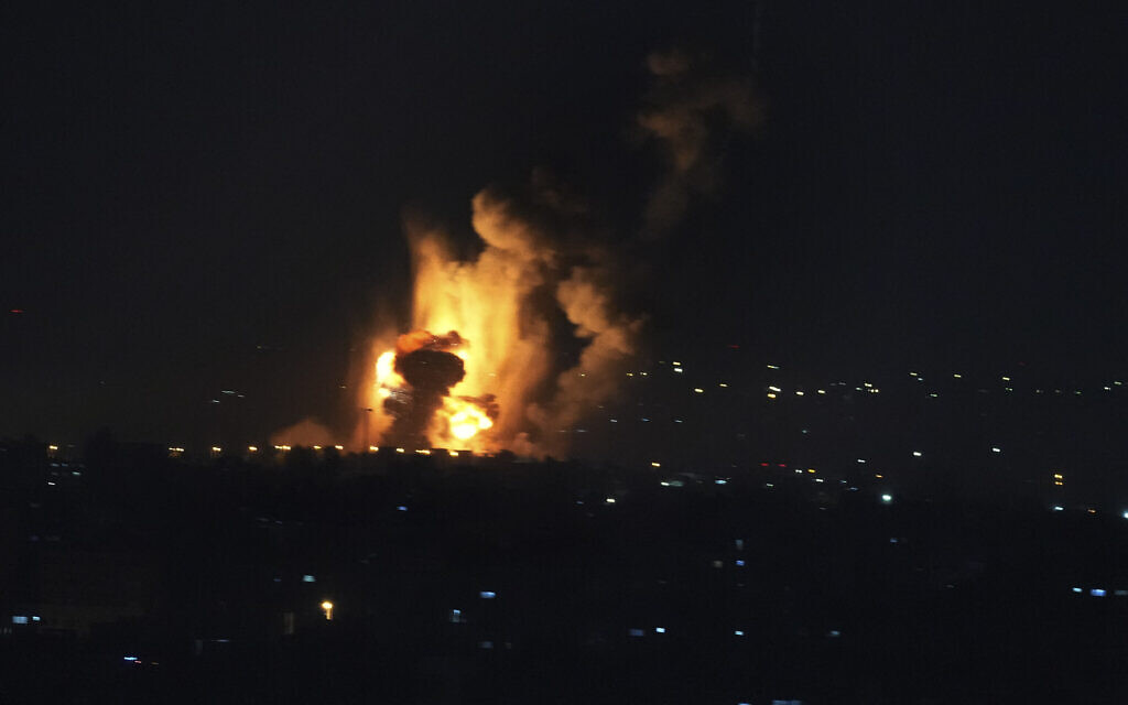 Israel responds with airstrikes on Hamas targets in Gaza and Lebanon.