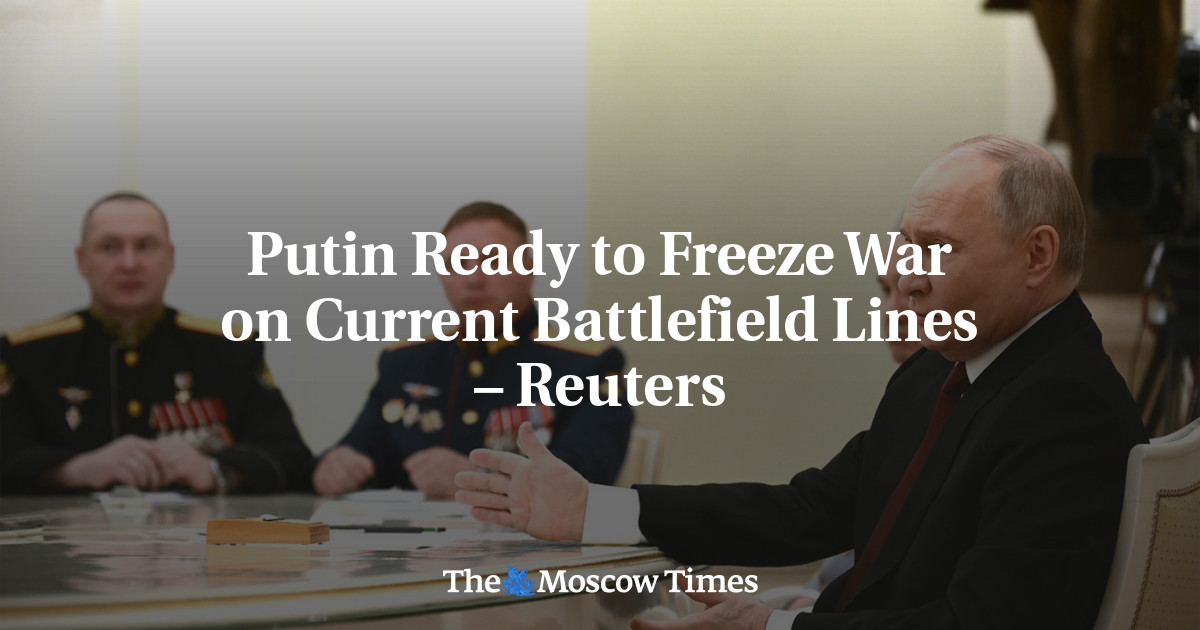 "Putin Signals Willingness to Halt War at Current Frontlines"