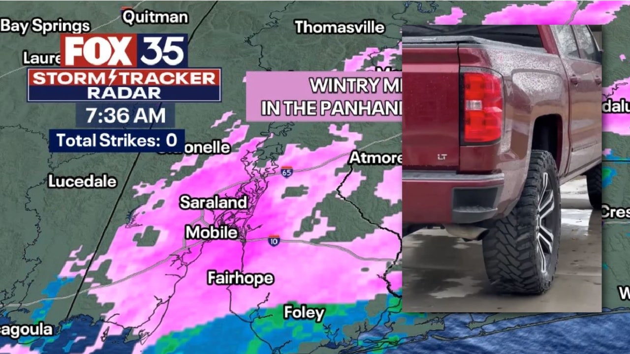 "Rare Wintry Mix Hits Florida Panhandle as Frigid Temperatures Sweep State"
