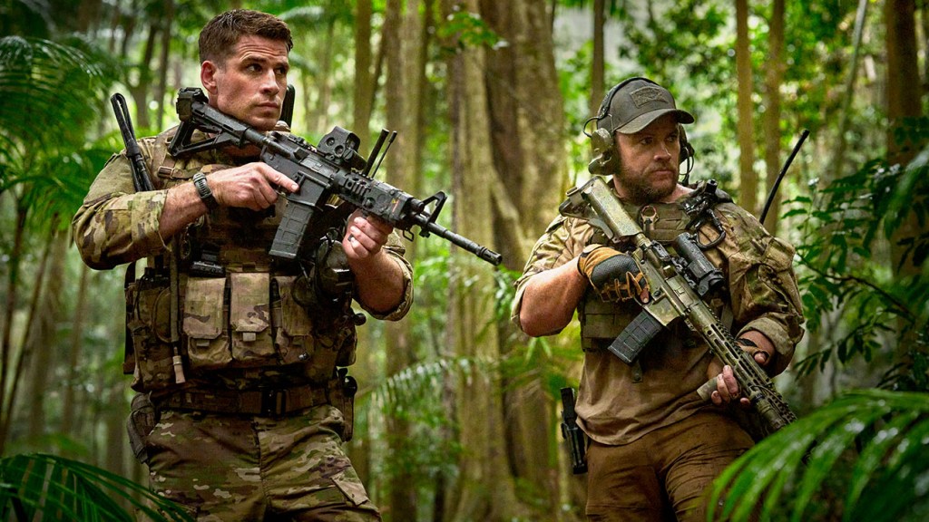 "Russell Crowe Dominates in 'Land of Bad': A Macho Military Thriller"