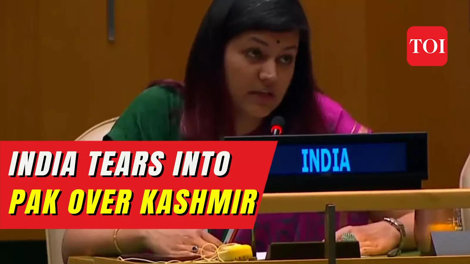 India Condemns Pakistan's Kashmir Rant at UNGA