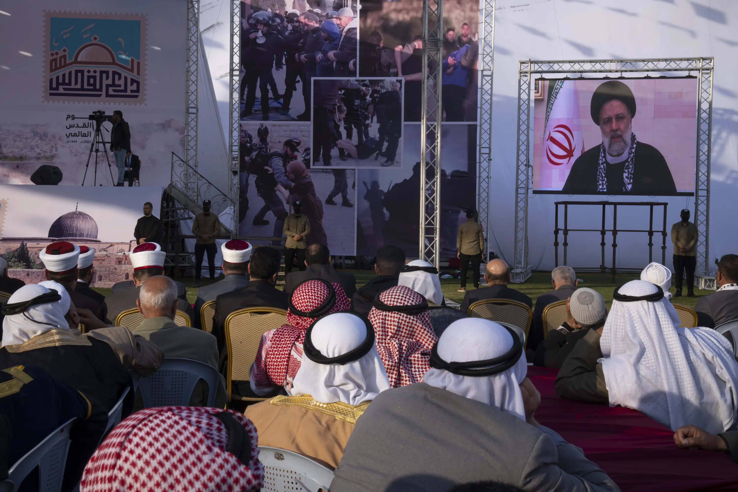 Iranian President Addresses Palestinians in Gaza for the First Time