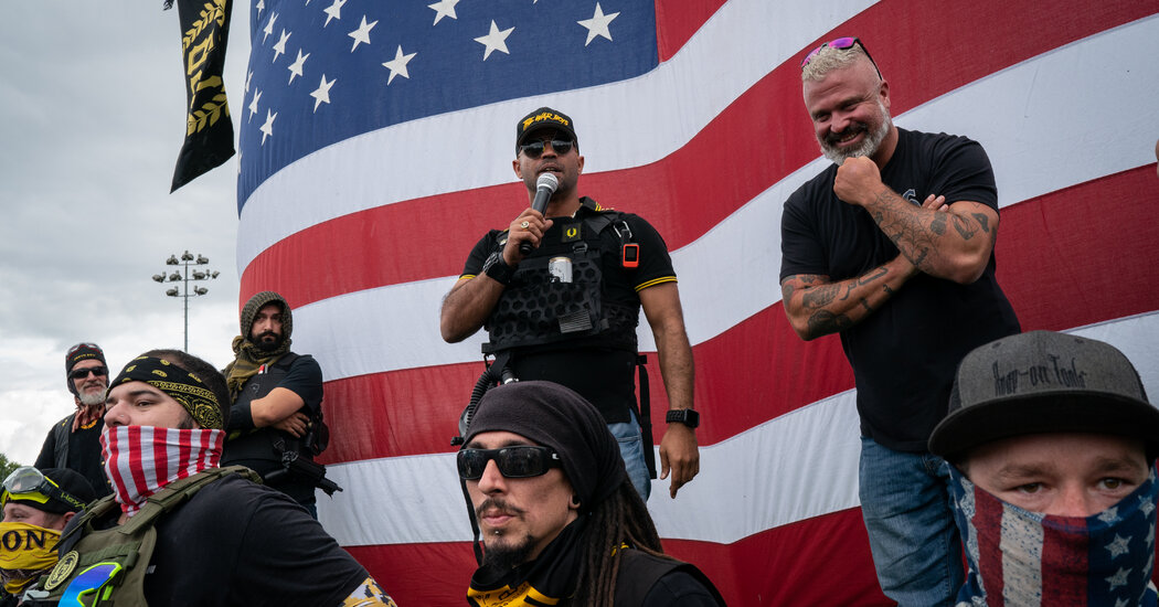 Featured image for Prosecutors Probe Proud Boys Leader's Link to Trump Amidst Sentencing and Challenges