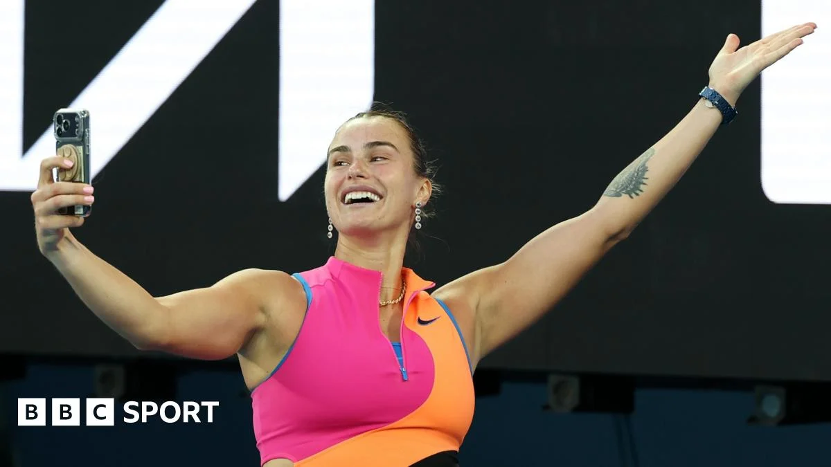 Sabalenka starts Australian Open with win under the gaze of Federer and Laver