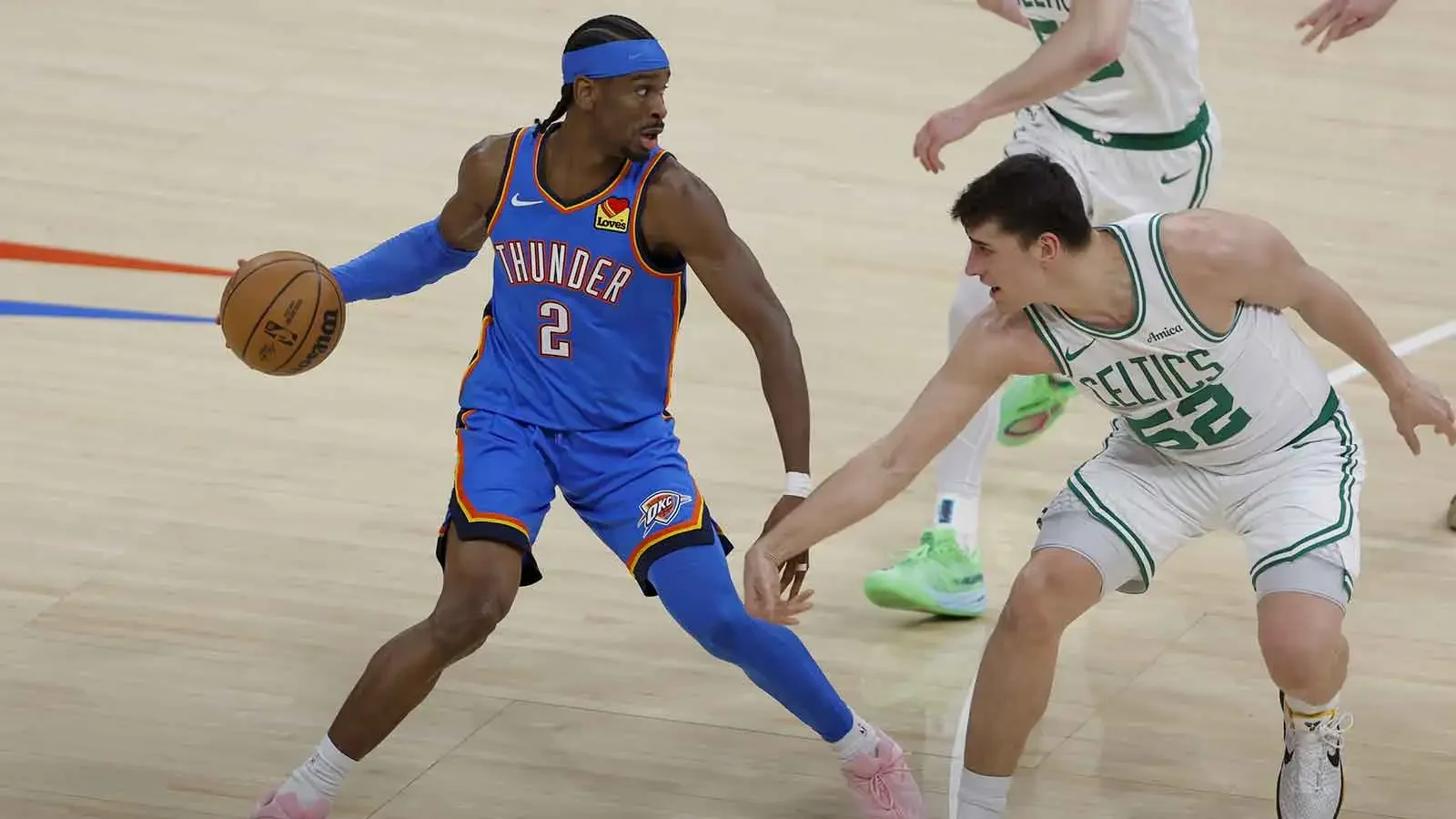 Controversial late foul costs Celtics in 104-102 loss to Thunder