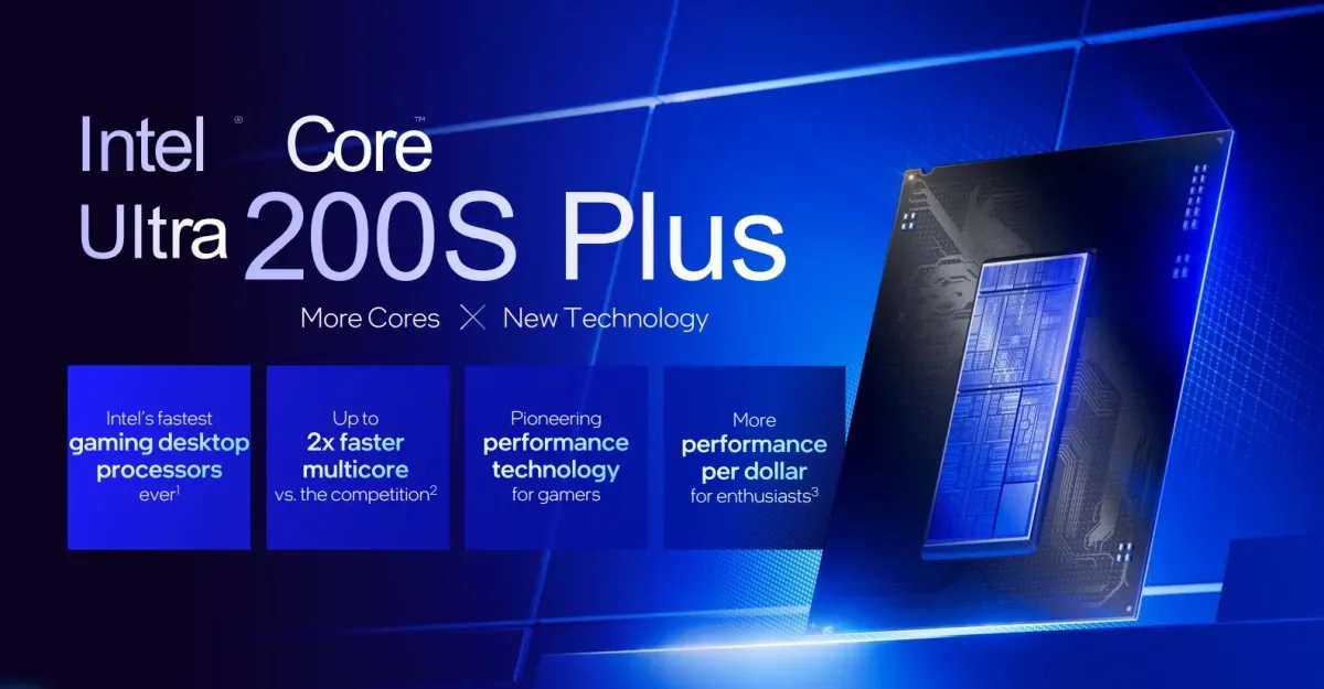 Intel's Core Ultra 270K Plus and 250K Plus push gaming CPU speed to new heights