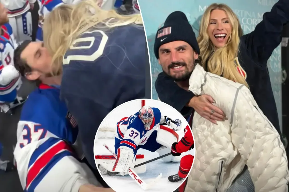 Hellebuyck's OT heroics lift Team USA to Olympic gold as wife shares celebrations