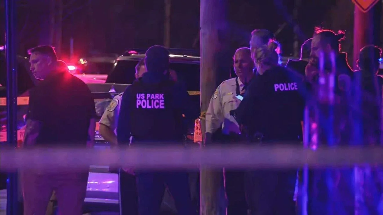 Two suspects sought after Park Police officer shot in Southeast DC