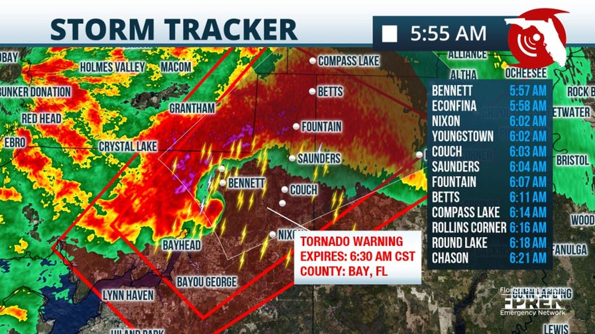 "Real-time Updates: Florida Weather, Tornadoes, and Storm Warnings"