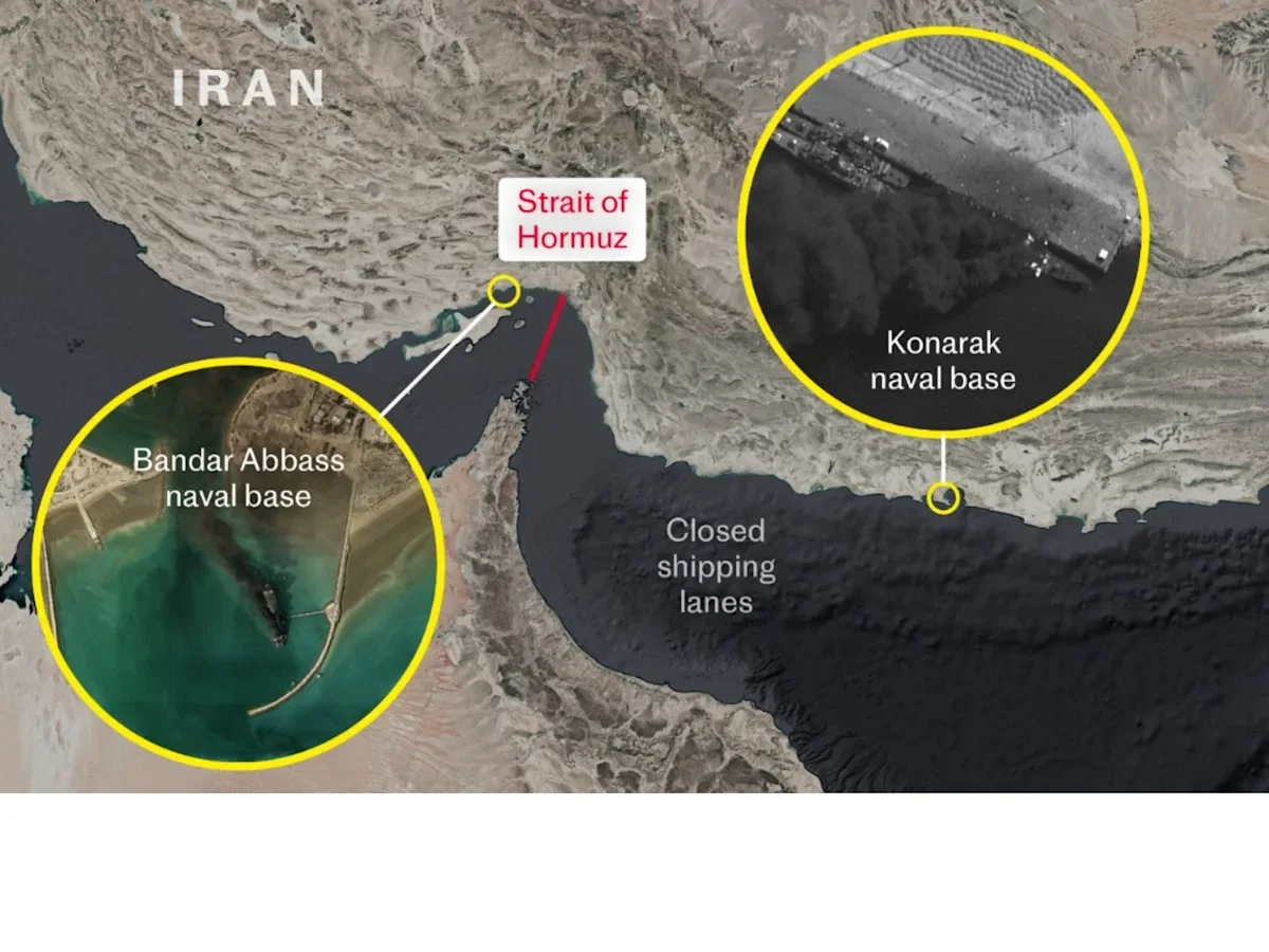 Satellite images show Iran’s navy largely crippled in Gulf of Oman, claims US-Israeli campaign
